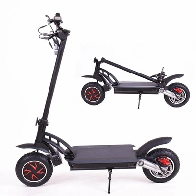 Scooter elétrico dobrável de pneus largos off-road com bateria de lítio potente 119 * 62 * 118cm 55km / h Velocidade 30km alcance por carga