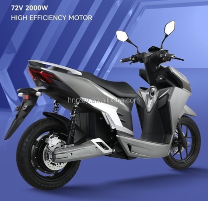 Alta Velocidade 72v 2000w Motocicleta Elétrica 2 Pessoas Motoped Elétrico Scooters com tamanho de 1958 * 470 * 1113mm e velocidade de 60km / h