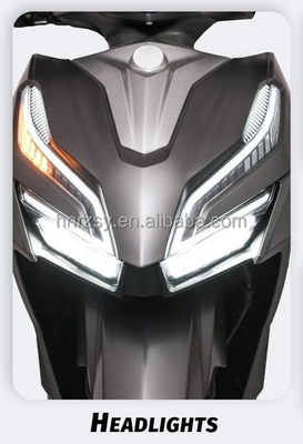 Alta Velocidade 72v 2000w Motocicleta Elétrica 2 Pessoas Motoped Elétrico Scooters com tamanho de 1958 * 470 * 1113mm e velocidade de 60km / h