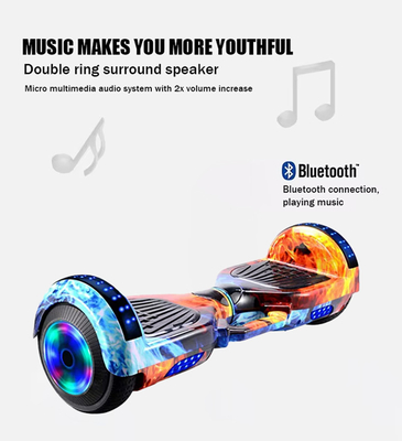 Scooter elétrico unisex 9 polegadas 8 rodas Lamborghini Hoverboard com alcance de controle de aplicativo móvel por carga 5-10KM