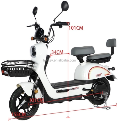 Velocidade máxima 30-50km/h Bateria de Lítio de Ácido de Chumbo 350w Bicicleta Elétrica Padrão Nacional Scooter Elétrico Adultos Bicicleta Elétrica