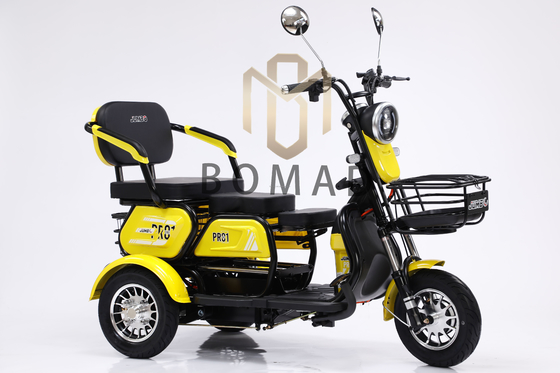 Triciclo de carga elétrico de 3 rodas Velocidade máxima 30-50Km/h Tempo de carga 5-7h Adequado para pilotos adultos