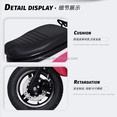 2024 60v 72v 1000w Motocicleta Elétrica Motocicleta Elétrica de 2 pessoas Motoped Scooters elétricos com bateria de chumbo ácido