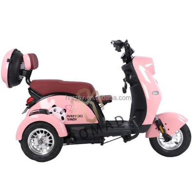 2024 Triciclo Elétrico Motociclo Bicicleta Triciclo Elétrico Triciclo Elétrico 3 Rodas com Corpo Aberto Tipo Capacidade de Classificação 10-15°
