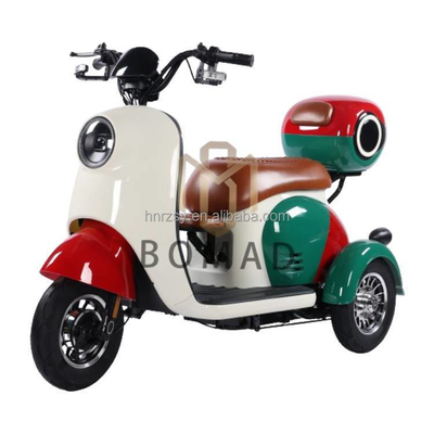 2024 Triciclo Elétrico Motociclo Bicicleta Triciclo Elétrico Triciclo Elétrico 3 Rodas com Corpo Aberto Tipo Capacidade de Classificação 10-15°