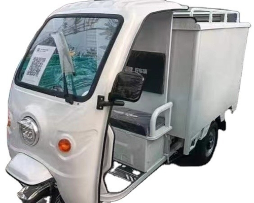 Espaçoso triciclo elétrico de 1000W para transporte de passageiros confortável e conveniente