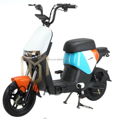 Motocicleta Elétrica de Estrama de Aço 48v 350w Scooter Elétrico Padrão Nacional com Bateria Down Tube