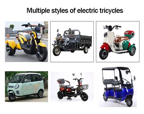Triciclos elétricos 3 rodas passageiros adulto triciclo elétrico 2 passageiros quilometragem 70-90km