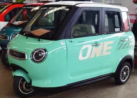 Sistema de travagem de tambor traseiro 500w Triciclo elétrico para adultos Transporte de carga e dois assentos