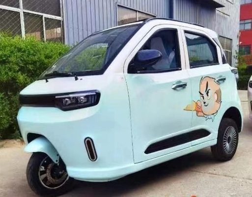 Sistema de travagem de tambor traseiro 500w Triciclo elétrico para adultos Transporte de carga e dois assentos