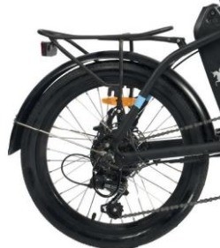 Bicicleta de mobilidade elétrica dobrável de 1000W com motor do centro traseiro e tempo de carregamento 3 horas de condução autônoma