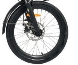 Bicicleta de mobilidade elétrica dobrável de 1000W com motor do centro traseiro e tempo de carregamento 3 horas de condução autônoma