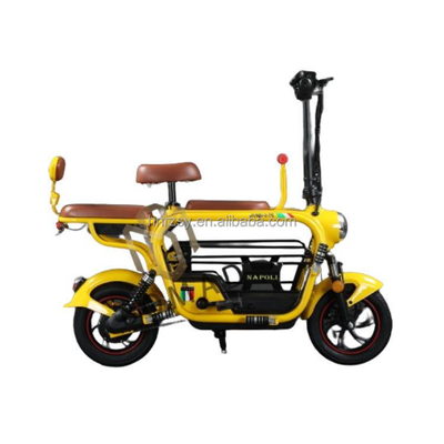 Bicicleta elétrica compacta com bateria de lítio e tempo de carga rápido