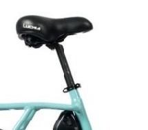 Bicicleta elétrica de lazer urbano com bateria integrada e pedal de potência