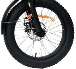 Bicicleta elétrica de lazer urbano com bateria integrada e pedal de potência