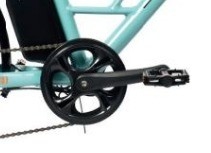 Bicicleta elétrica de lazer urbano com bateria integrada e pedal de potência