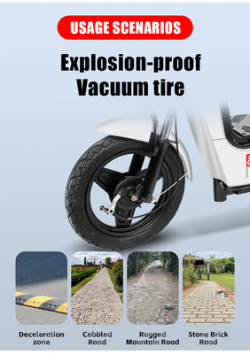 16 &quot;Tamanho da roda Urbano lazer elétrico Automática de condução 48V Veículo elétrico de duas rodas com tempo de carregamento 3 horas