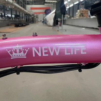 Bateria de armazenamento de 36v Bicicleta elétrica dobrável para adultos com motor de eixo traseiro e design compacto