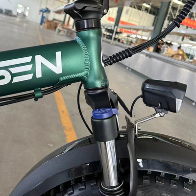 Bicicletas elétricas de potência portáteis para adultos 18 velocidades de engrenagem Alumínio estrutura de liga de 14 polegadas Design dobrável