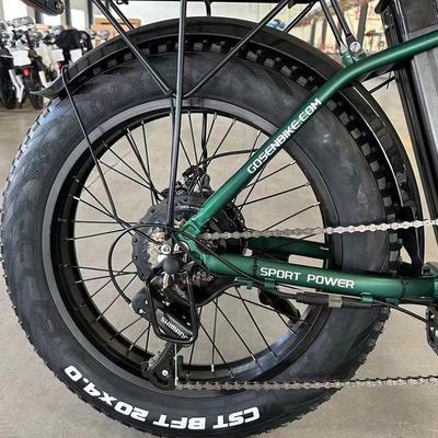 Bicicletas elétricas de potência portáteis para adultos 18 velocidades de engrenagem Alumínio estrutura de liga de 14 polegadas Design dobrável