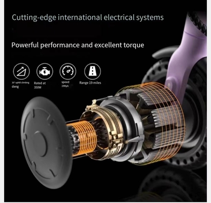 Scooter elétrico portátil dobrável Sensor inteligente Scooter adulto de duas rodas com velocidade e velocidade máxima de 31-40km / h