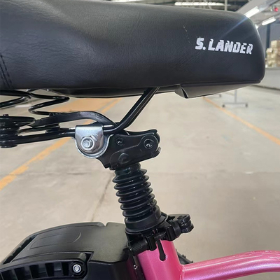 Bateria do tubo inferior 14 polegadas bicicleta elétrica dobrável bicicleta 48v 350w pneu gordo bicicleta elétrica com 7 velocidades