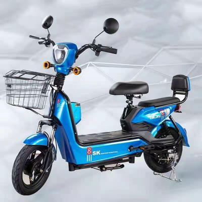 Bicicleta elétrica de cidade de cor personalizada com travão de disco traseiro 48V 12Ah 350W Bicicleta elétrica Bicicleta elétrica rápida