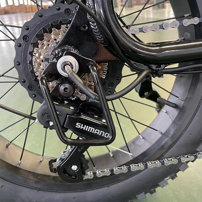 Bicicleta elétrica com motor de eixo traseiro e bateria de lítio de 18 velocidades