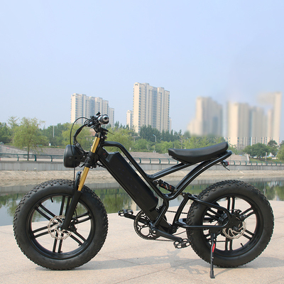 Alto Voltagem 20 polegadas Gordura Pneus E Bike Folhável Bicicleta Elétrica para Adultos Motor Hub traseiro 48v 500w 750w E Bike dobrável