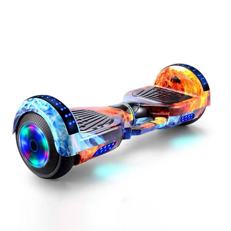 7&quot; Scooter Elétrico LED 2 luzes de roda 250w*2 Self-balancing Hover Board off Road Velocidade máxima 30km/h Capacidade da bateria 10Ah