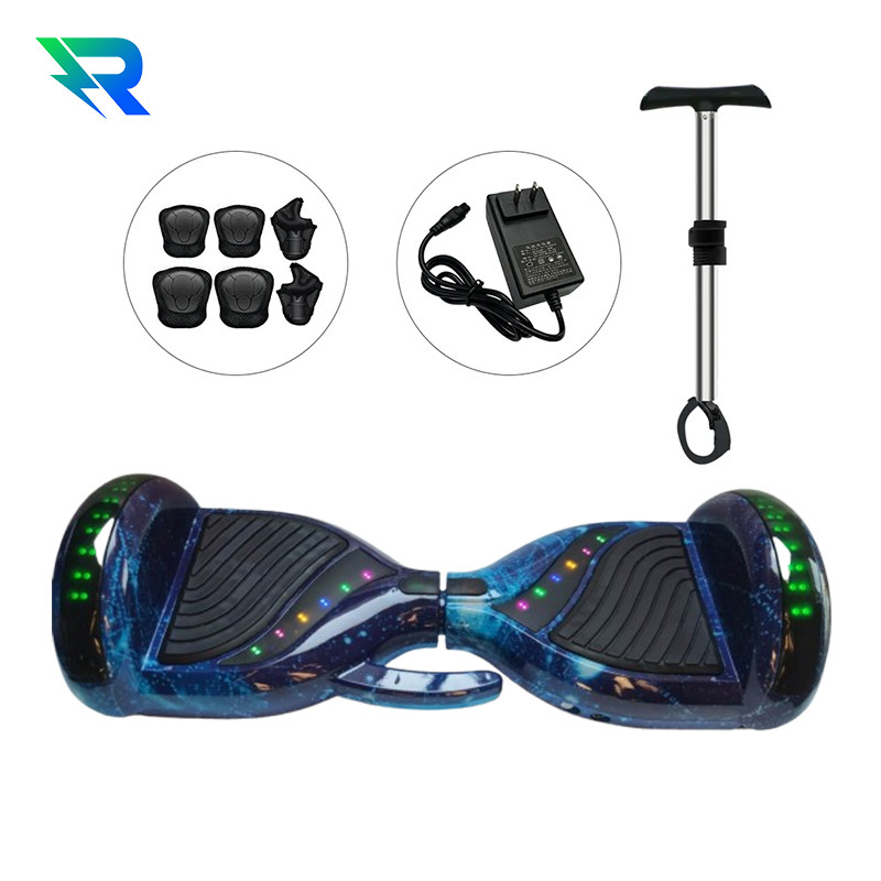 5-10KM Range Per Charge Scooters elétricos de auto-equilíbrio de 6,5 polegadas Bluetooth Colorido 2 rodas crianças Tabela de Hover Elétrico