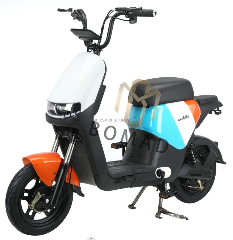 Motocicleta Elétrica de Estrama de Aço 48v 350w Scooter Elétrico Padrão Nacional com Bateria Down Tube