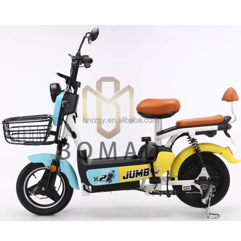 Bicicleta de cidade elétrica Bicicleta de scooter elétrico Bicicleta com tensão de 48V e fonte de alimentação de bateria de chumbo