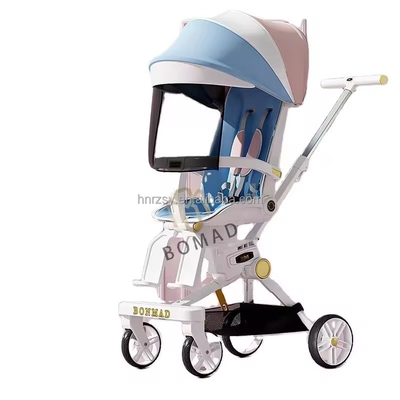 Estrutura de aço carbono Carrinho de bebê de paisagem alta para minibikes / Pocketbikes 3 em 1 carrinho