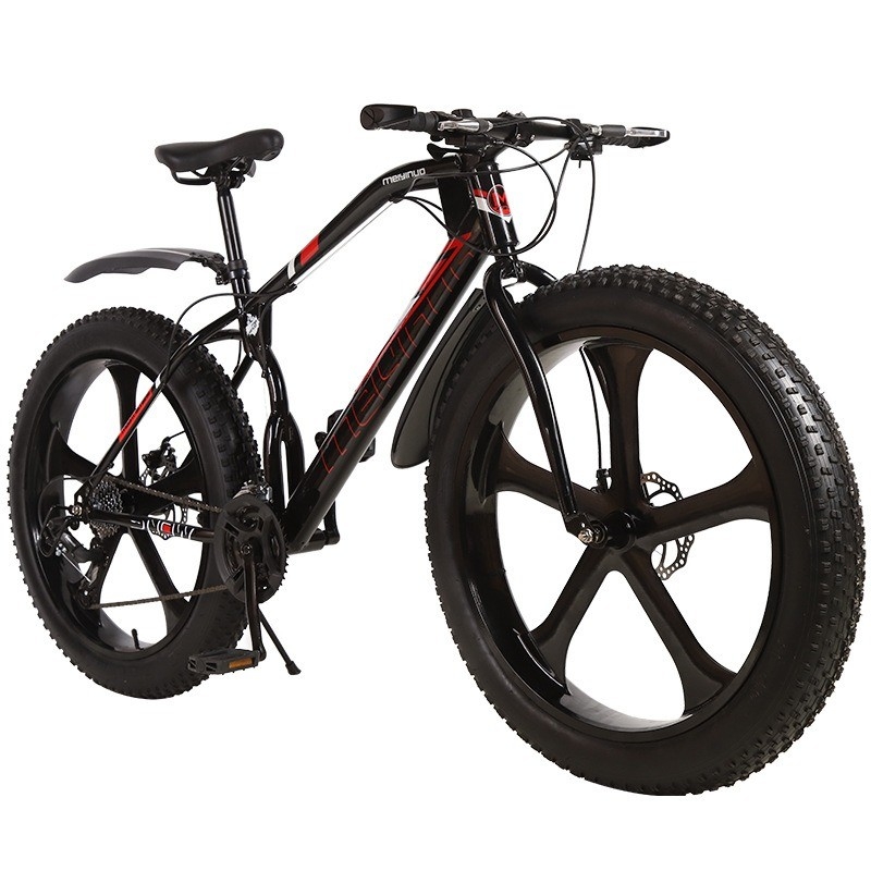 2024 Mountain Bike Big Tire Bicicleta elétrica com capacidade de bateria de 11 ah e freio de disco da roda traseira