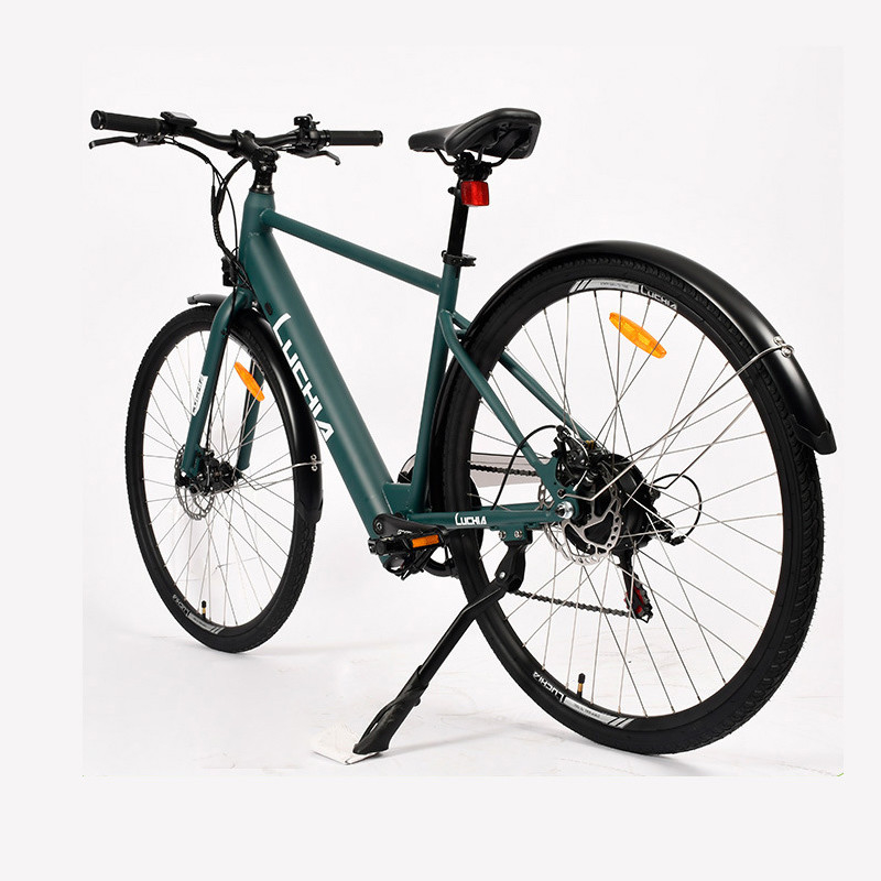 Bicicleta elétrica dobrável de 350w 14 polegadas 48v Bicicleta elétrica de cidade com travão de disco traseiro